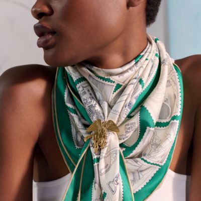 レディス, スカーフ、ショール＆マフラー, スカーフ＆シルク